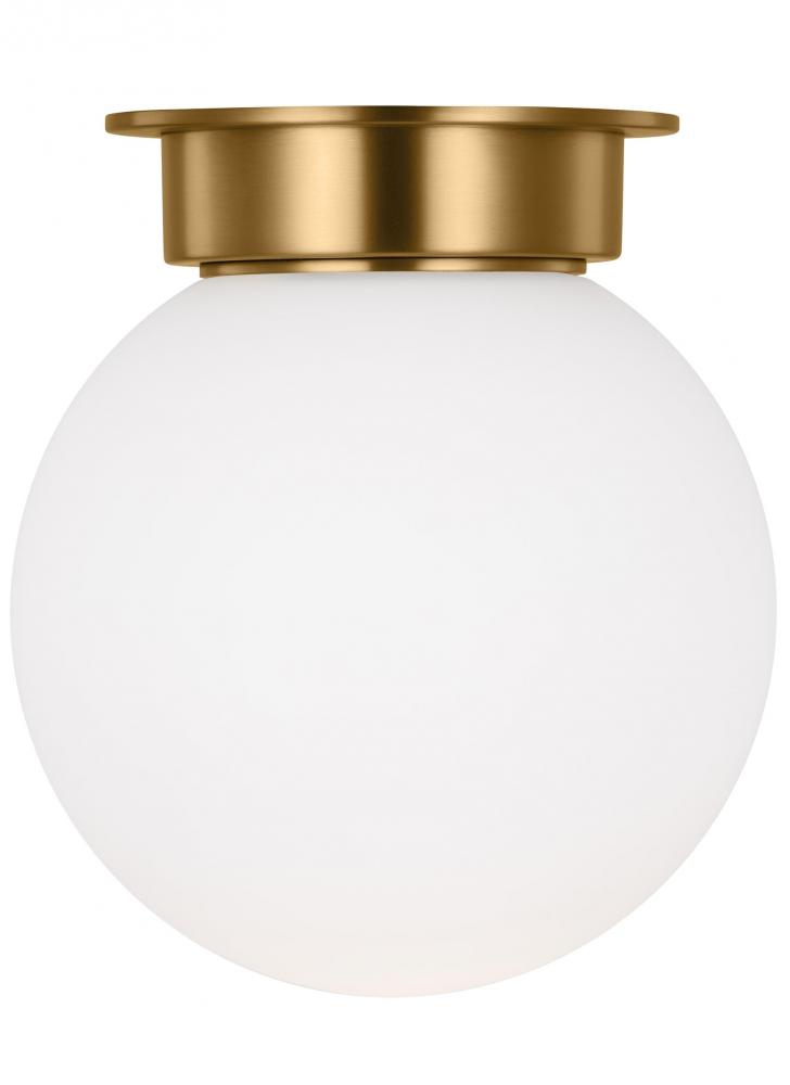 Nodes contemporary 1-light indoor dimmable extra large ceiling flush mount in burnished brass gold f