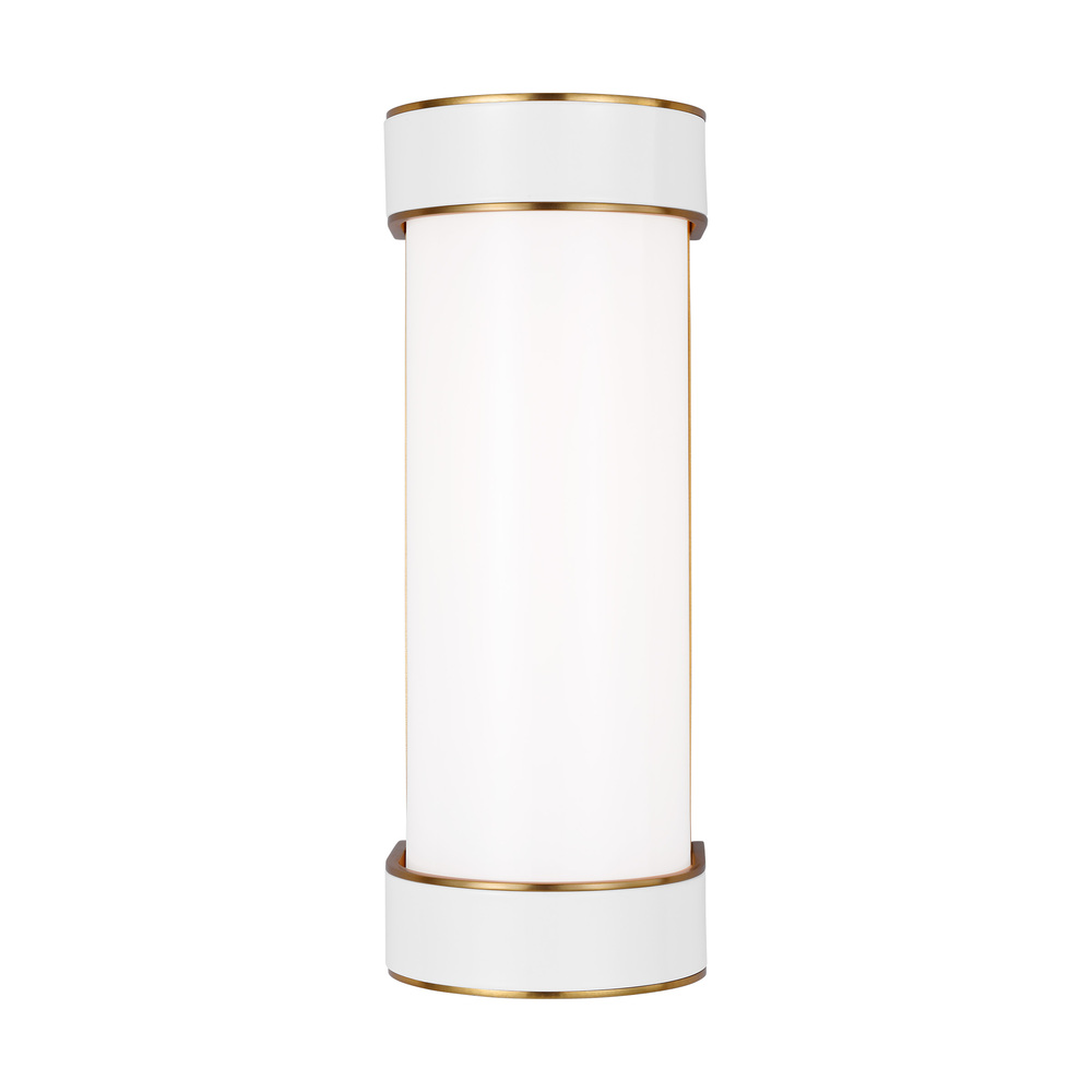 Monroe contemporary indoor dimmable small 1-light vanity in a burnished brass finish with clear glas