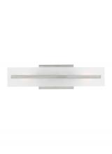 Studio Co. VC 4454302-962 - Dex contemporary 2-light indoor dimmable small bath vanity wall sconce in brushed nickel silver fini