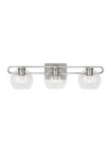 Studio Co. VC 4455703-962 - Codyn contemporary 3-light indoor dimmable bath vanity wall sconce in brushed nickel silver finish w