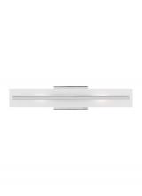 Studio Co. VC 4554302-05 - Dex contemporary 2-light indoor dimmable medium bath vanity wall sconce in chrome finish with satin