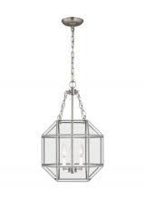 Studio Co. VC 5179403-962 - Morrison modern 3-light indoor dimmable small ceiling pendant hanging chandelier light in brushed ni