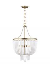 Studio Co. VC 5180704-848 - Jackie traditional 4-light indoor dimmable ceiling chandelier pendant light in satin brass gold fini