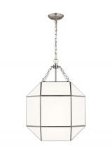 Studio Co. VC 5279453-962 - Morrison modern 3-light indoor dimmable medium ceiling pendant hanging chandelier light in brushed n