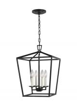 Studio Co. VC 5292604-112 - Dianna transitional 4-light indoor dimmable ceiling pendant hanging chandelier light in midnight bla
