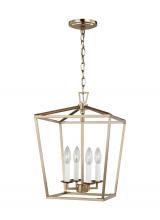 Studio Co. VC 5292604-848 - Dianna transitional 4-light indoor dimmable small ceiling pendant hanging chandelier light in satin