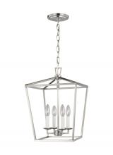 Studio Co. VC 5292604-962 - Dianna transitional 4-light indoor dimmable small ceiling pendant hanging chandelier light in brushe