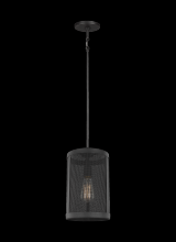 Studio Co. VC 6128501-12 - Gereon traditional 1-light indoor dimmable ceiling hanging single pendant in black finish