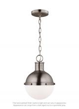 Studio Co. VC 6177101EN3-965 - Hanks transitional 1-light LED indoor dimmable mini ceiling hanging single pendant light in antique
