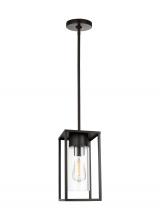 Studio Co. VC 6231101-71 - Vado modern 1-light outdoor pendant lantern in antique bronze finish with clear glass shade