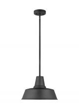 Studio Co. VC 6237401EN3-12 - Barn Light traditional 1-light LED outdoor exterior Dark Sky compliant hanging ceiling pendant in bl