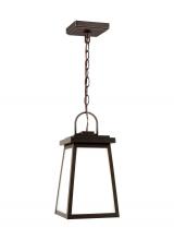 Studio Co. VC 6248401EN3-71 - Founders modern 1-light LED outdoor exterior ceiling hanging pendant in antique bronze finish with c