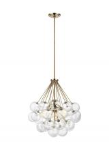Studio Co. VC 6514303-848 - Bronzeville mid-century modern 3-light indoor dimmable ceiling pendant hanging chandelier pendant li