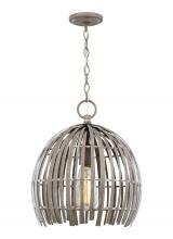Studio Co. VC 6522701-872 - Hanalei contemporary small 1-light indoor dimmable pendant hanging chandelier light in washed pine f