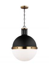 Studio Co. VC 6677101-112 - Hanks transitional 1-light indoor dimmable large ceiling hanging single pendant light in midnight bl