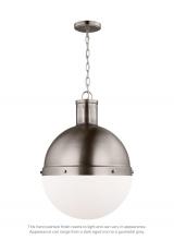 Studio Collection VC 6677101-965 - Hanks transitional 1-light indoor dimmable large ceiling hanging single pendant light in antique bru