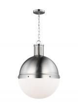 Studio Co. VC 6677101EN3-962 - Hanks transitional 1-light LED indoor dimmable large ceiling hanging single pendant light in brushed