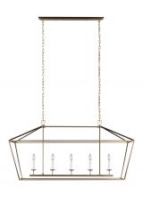Studio Co. VC 6692605-848 - Dianna transitional 5-light indoor dimmable linear ceiling chandelier pendant light in satin brass g