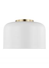 Studio Co. VC 7505401-115 - Malone transitional 1-light indoor dimmable small ceiling flush mount in matte white finish with mat