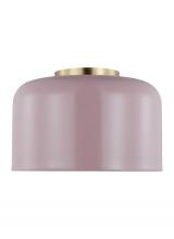 Studio Co. VC 7505401-136 - Malone transitional 1-light indoor dimmable small ceiling flush mount in rose finish with rose steel