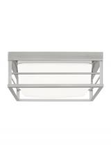 Studio Collection VC 7529693S-962 - Dearborn modern 1-light LED indoor small ceiling flush mount in brushed nickel silver finish with et