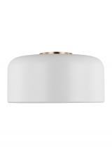 Studio Co. VC 7605401-115 - Malone transitional 1-light indoor dimmable medium ceiling flush mount in matte white finish with ma
