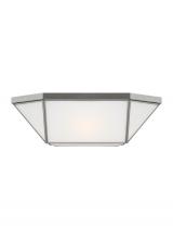 Studio Co. VC 7679454EN3-962 - Morrison modern 4-light LED indoor dimmable ceiling flush mount in brushed nickel silver finish with