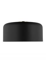 Studio Co. VC 7705401-112 - Malone transitional 1-light indoor dimmable large ceiling flush mount in midnight black finish with