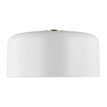 Studio Co. VC 7705401EN3-115 - Malone transitional 1-light LED indoor dimmable large ceiling flush mount in matte white finish with
