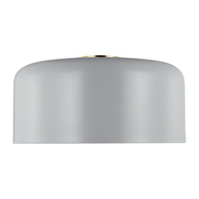 Studio Co. VC 7705401EN3-118 - Malone transitional 1-light LED indoor dimmable large ceiling flush mount in matte grey finish with