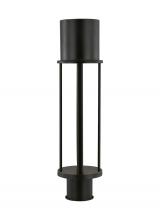 Studio Collection VC 8245893S-71 - Union modern LED outdoor exterior open cage post lantern light in antique bronze finish