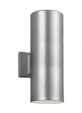 Studio Co. VC 8313802EN3-753 - Outdoor Cylinders transitional 2-light LED outdoor exterior small wall lantern sconce in painted bru