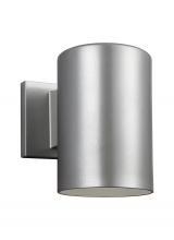 Studio Co. VC 8313897S-753 - Outdoor Cylinders transitional 1-light LED outdoor exterior small wall lantern sconce in painted bru
