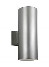 Studio Collection VC 8413897S-753 - Outdoor Cylinders transitional 2-light integrated LED outdoor exterior small wall lantern sconce in