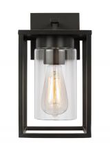 Studio Co. VC 8531101-71 - Vado modern 1-light outdoor small wall lantern in antique bronze finish with clear glass panels
