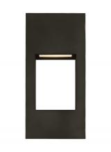 Studio Collection VC 8557793S-71 - Testa modern 2-light LED outdoor exterior small wall lantern in antique bronze finish with satin etc