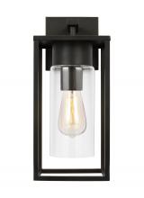 Studio Co. VC 8631101-71 - Vado modern 1-light outdoor medium wall lantern in antique bronze finish with clear glass panels