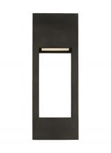 Studio Collection VC 8757793S-71 - Testa modern 2-light LED outdoor exterior large wall lantern in antique bronze finish with satin etc