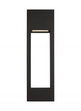 Studio Collection VC 8857793S-12 - Testa modern 2-light LED outdoor exterior extra-large wall lantern in black finish with satin etched