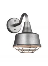 Studio Co. VC 95374-57 - Barn Light traditional outdoor exterior barn light small cage in weathered pewter grey finish