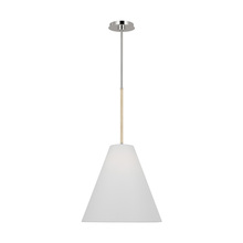 Studio Co. VC AEP1051PN - Remy transitional 1-light indoor dimmable medium ceiling hanging pendant in polished nickel silver f