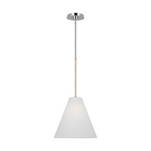 Studio Co. VC AEP1061PN - Remy transitional 1-light indoor dimmable small ceiling hanging pendant in polished nickel silver fi