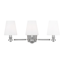 Studio Co. VC AV1003PN - Paisley transitional dimmable indoor 3-light vanity bath fixture in a polished nickel finish with mi