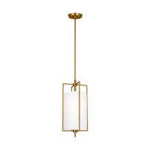 Studio Co. VC CP1401BBS - Perno midcentury 1-light indoor dimmable small hanging shade ceiling pendant in burnished brass gold
