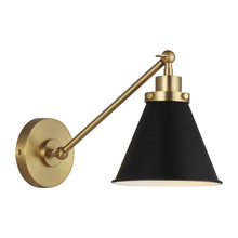 Studio Co. VC CW1121MBKBBS - Single Arm Cone Task Sconce