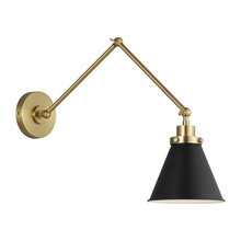 Studio Co. VC CW1151MBKBBS - Double Arm Cone Task Sconce