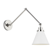 Studio Co. VC CW1151MWTPN - Double Arm Cone Task Sconce