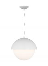 Studio Co. VC DJP1031MWT - Hyde Modern 1-Light Indoor Dimmable Medium Pendant Ceiling Hanging Chandelier Light