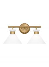 Studio Co. VC DJV1012SB - Belcarra Modern 2-Light Bath Vanity Wall Sconce in Satin Brass Gold
