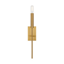 Studio Co. VC EW1161BBS - Brianna contemporary indoor dimmable 1-light tail sconce in a burnished brass finish with a white li